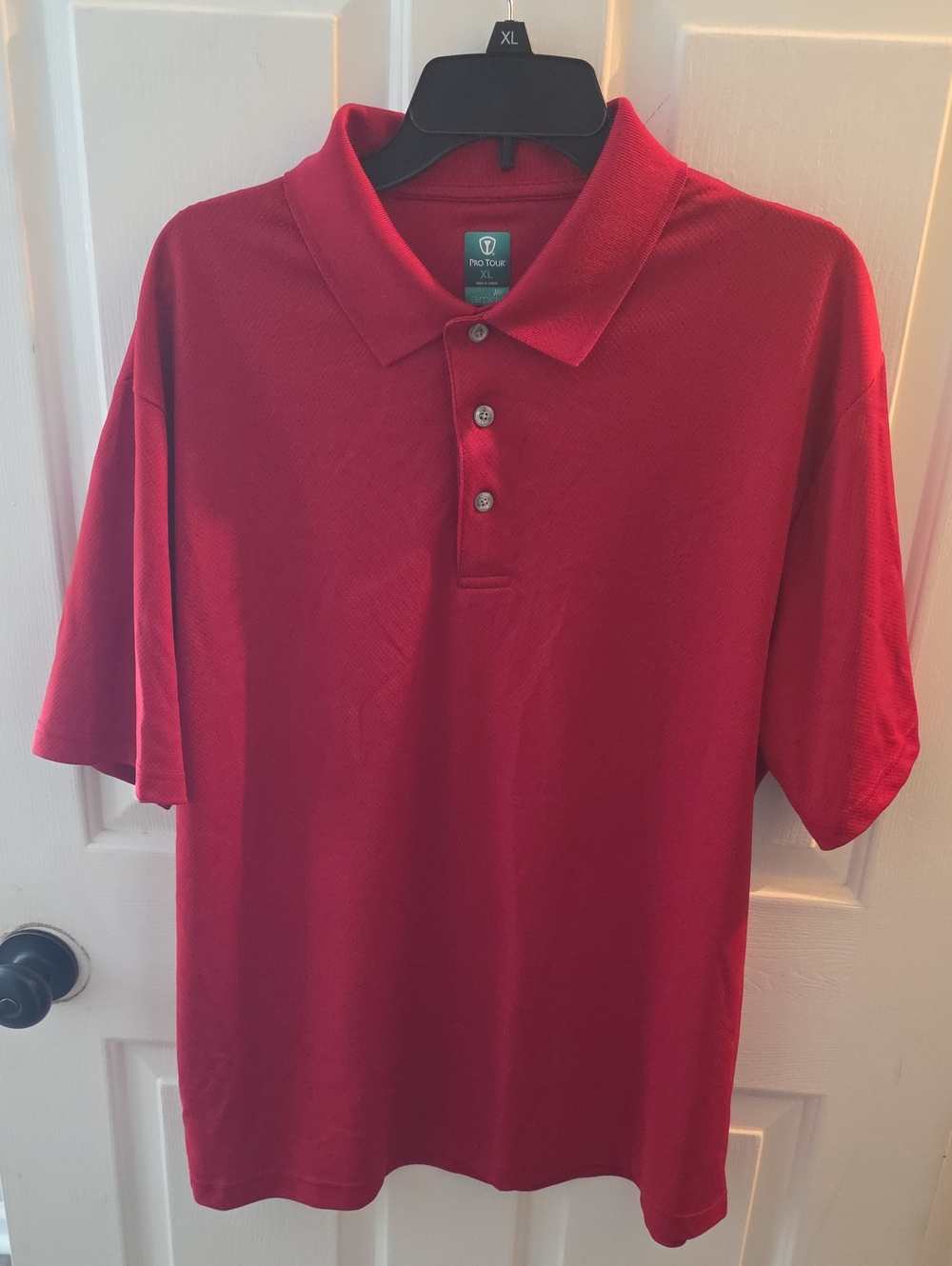 Men’s Red Polo Shirt by - Classic Performance Polo